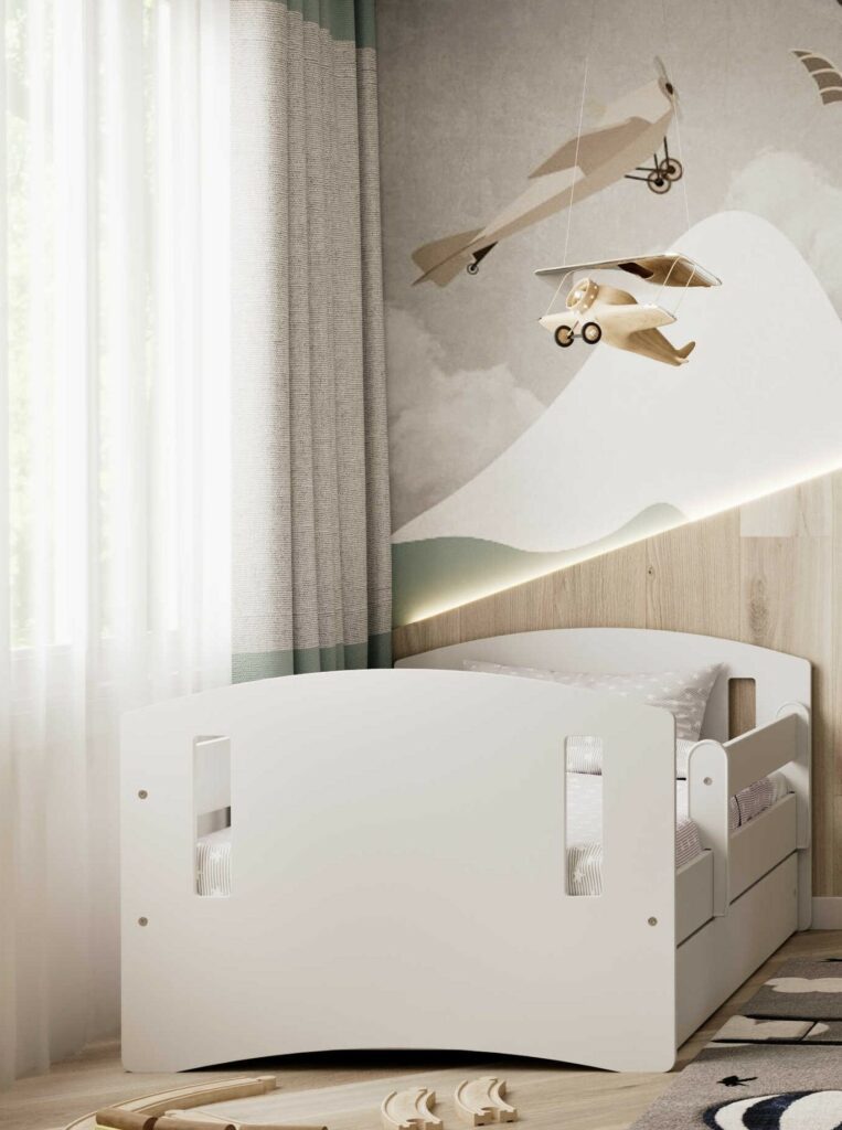 Lit EMMA chambre enfant blanc Kamazza