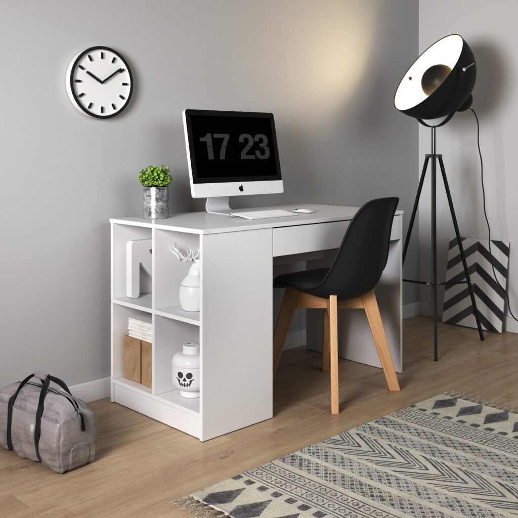 Bureau TINO Blanc chambre KAMAZZA