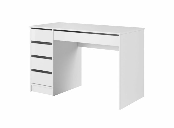 Bureau 5 tiroirs blanc 120 cm – YEMA