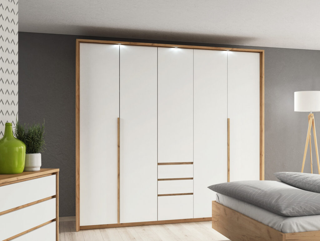 Armoire LYAN chambre tandance KAMAZZA avec rangements