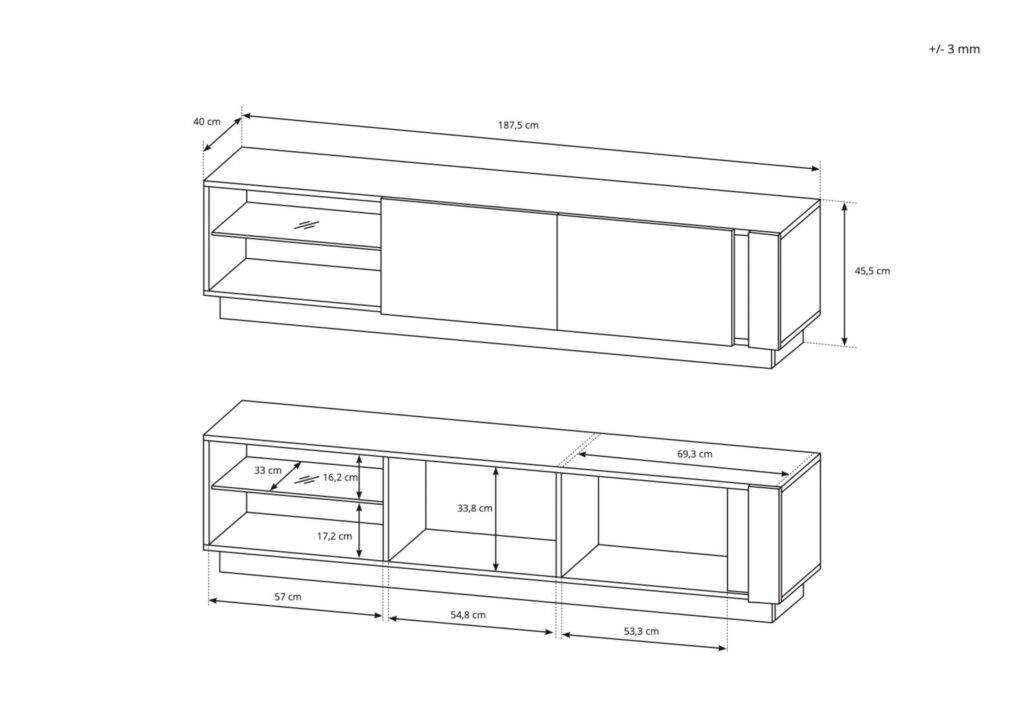 Croquis meuble TV BRYCE KAMAZZA