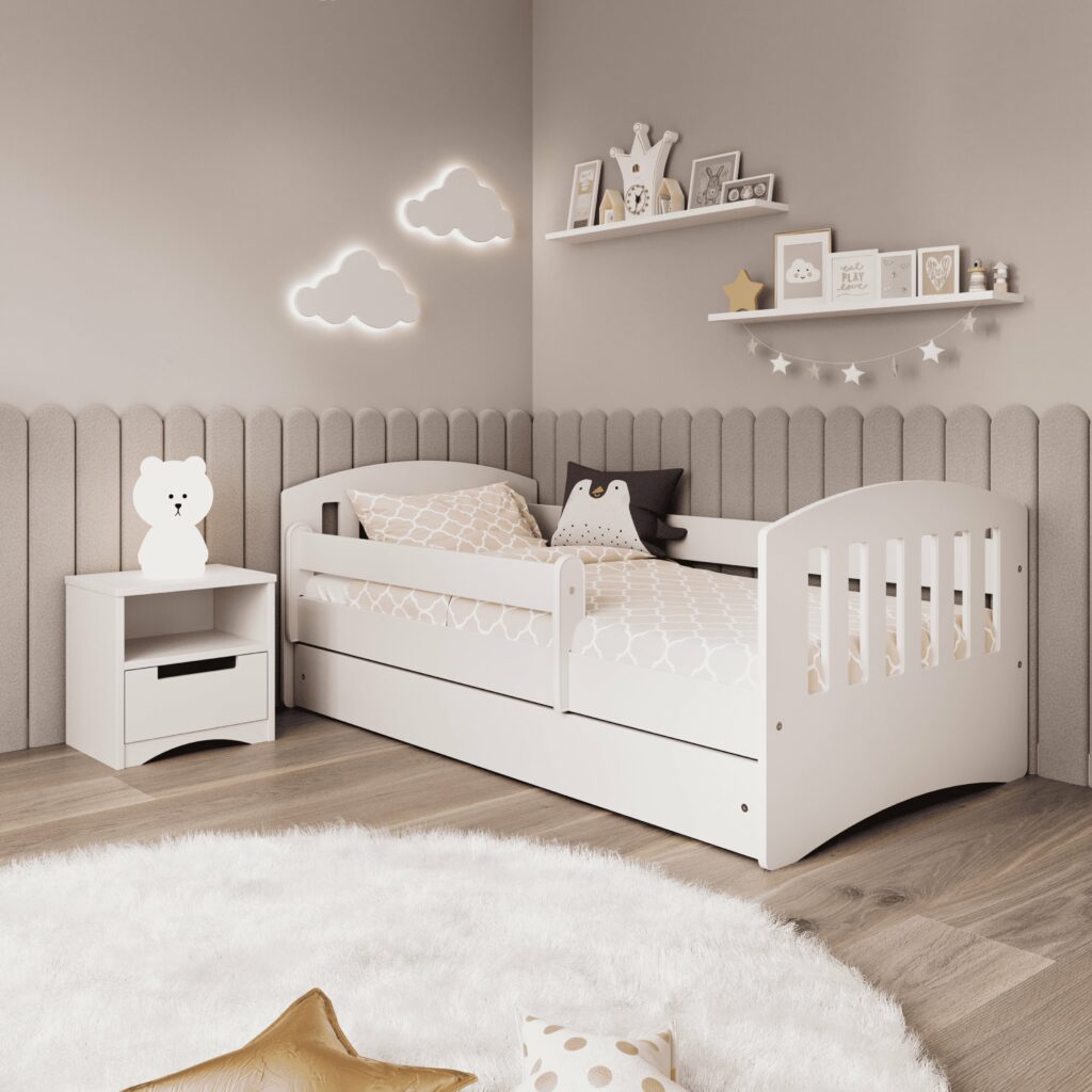 Chambre enfant lit EMMA petits barreaux Kamazza