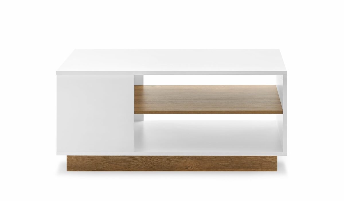 Table basse BRYCE Blanc brillant Avant