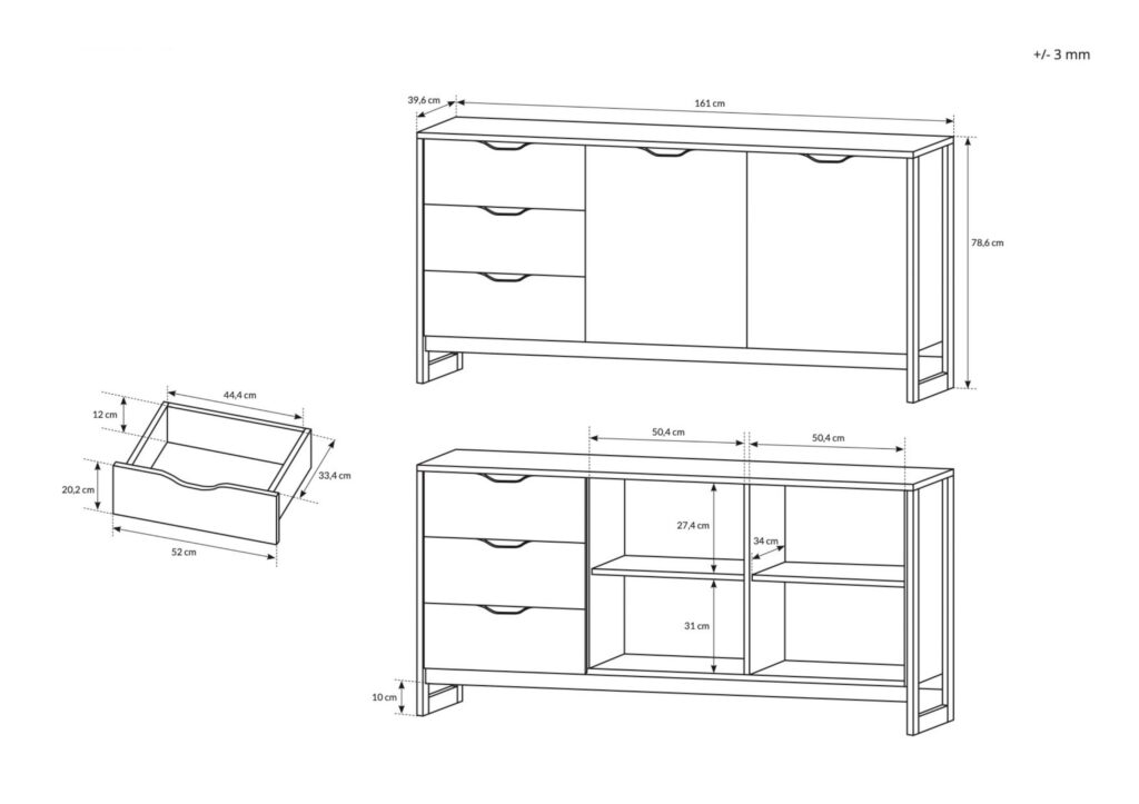 Croquis buffet STOCKHOLM KAMAZZA