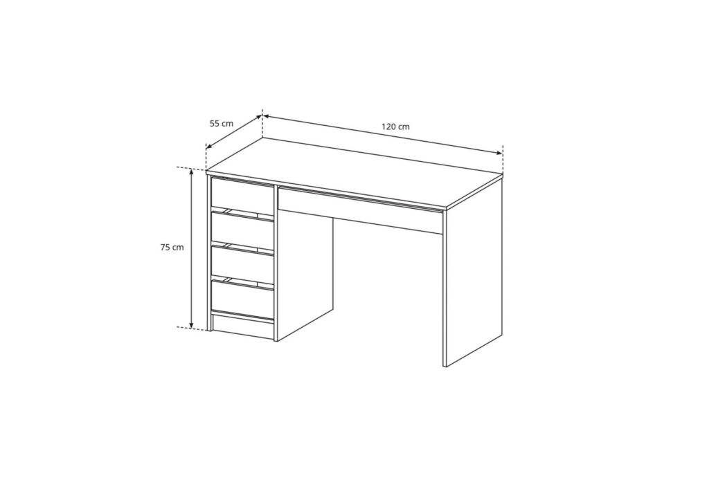 Croquis bureau YEMA chambre KAMAZZA