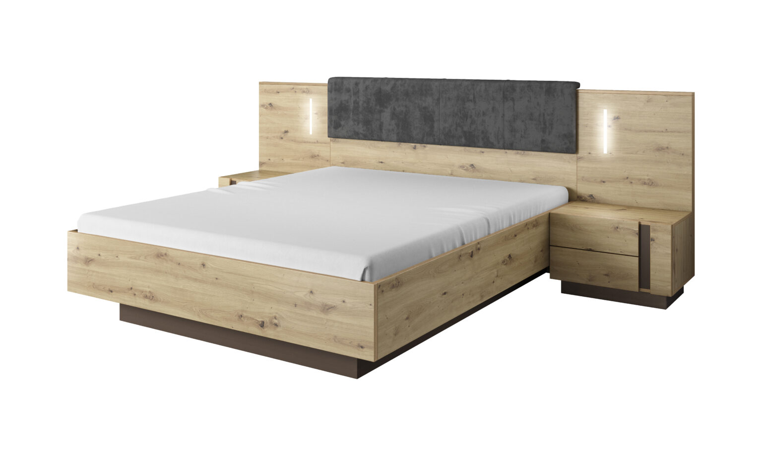 ARCO artisan – NO – łóżko + stoliki nocne