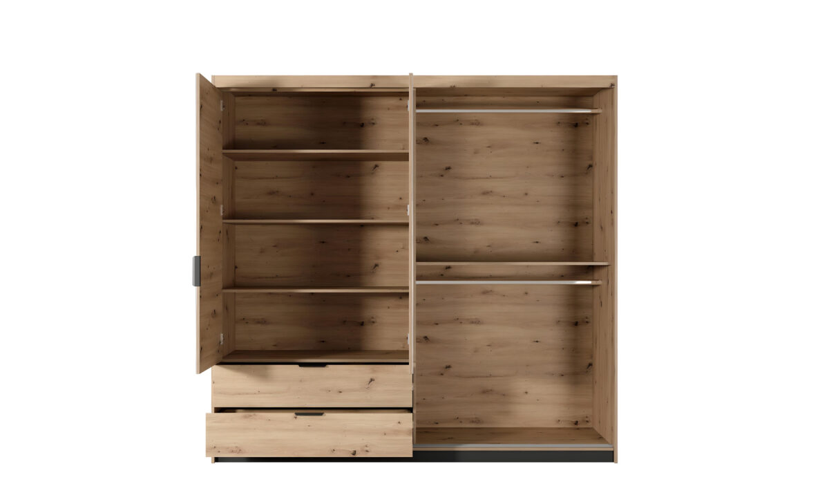 Armoire LYTA portes tiroirs chambre KAMAZZA