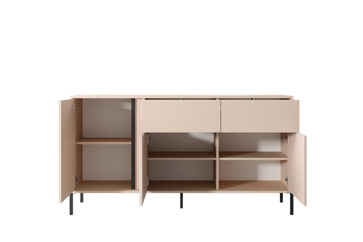 Buffet 155 cm 3 portes LIXIA beige KAMAZZA