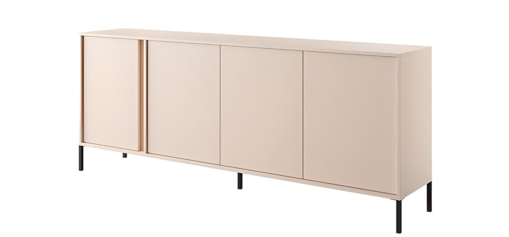 Buffet 4 portes 200 cm Beige LIXIA