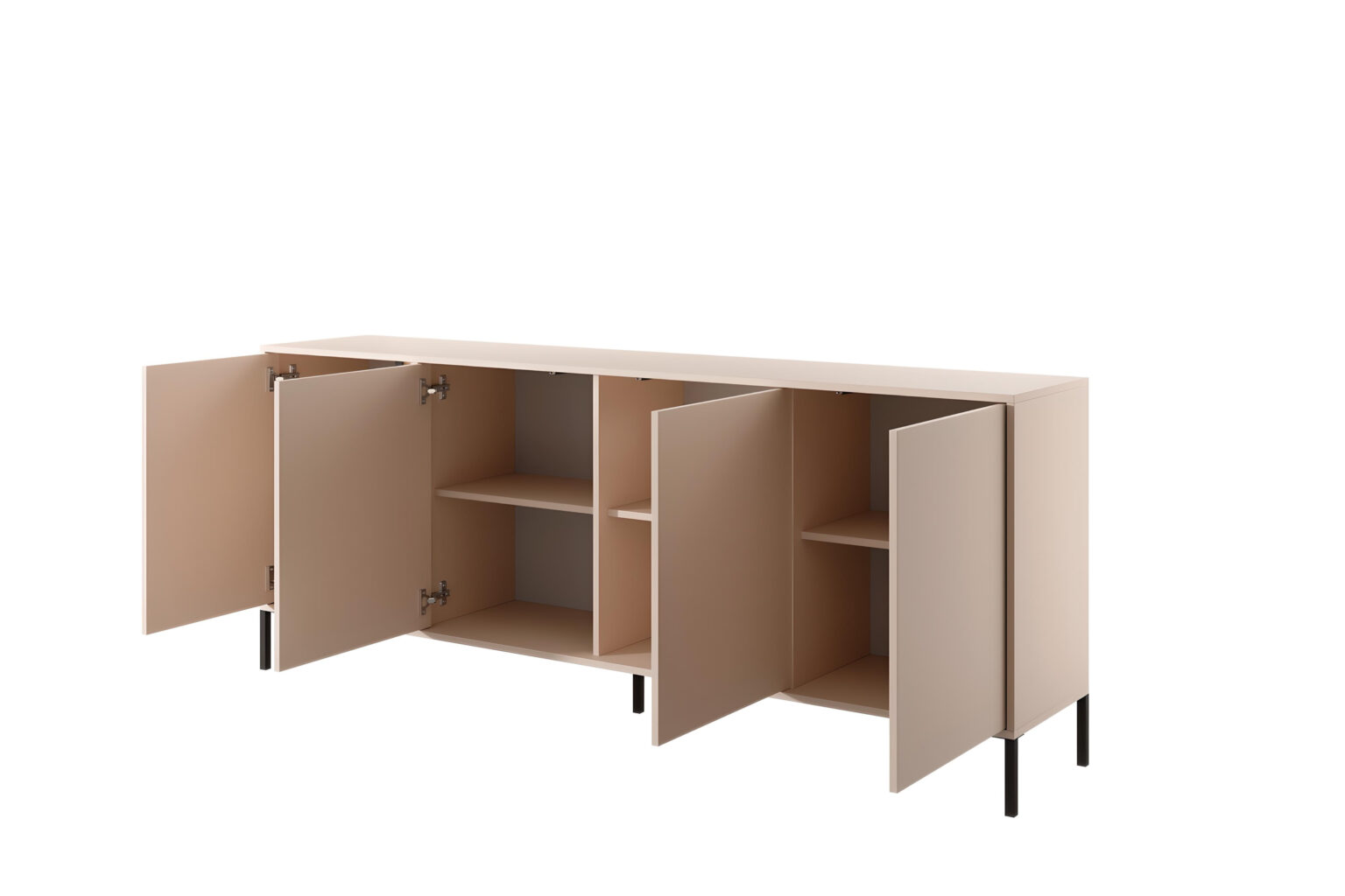 Buffet 4 portes LIXIA fabrication européenne beige