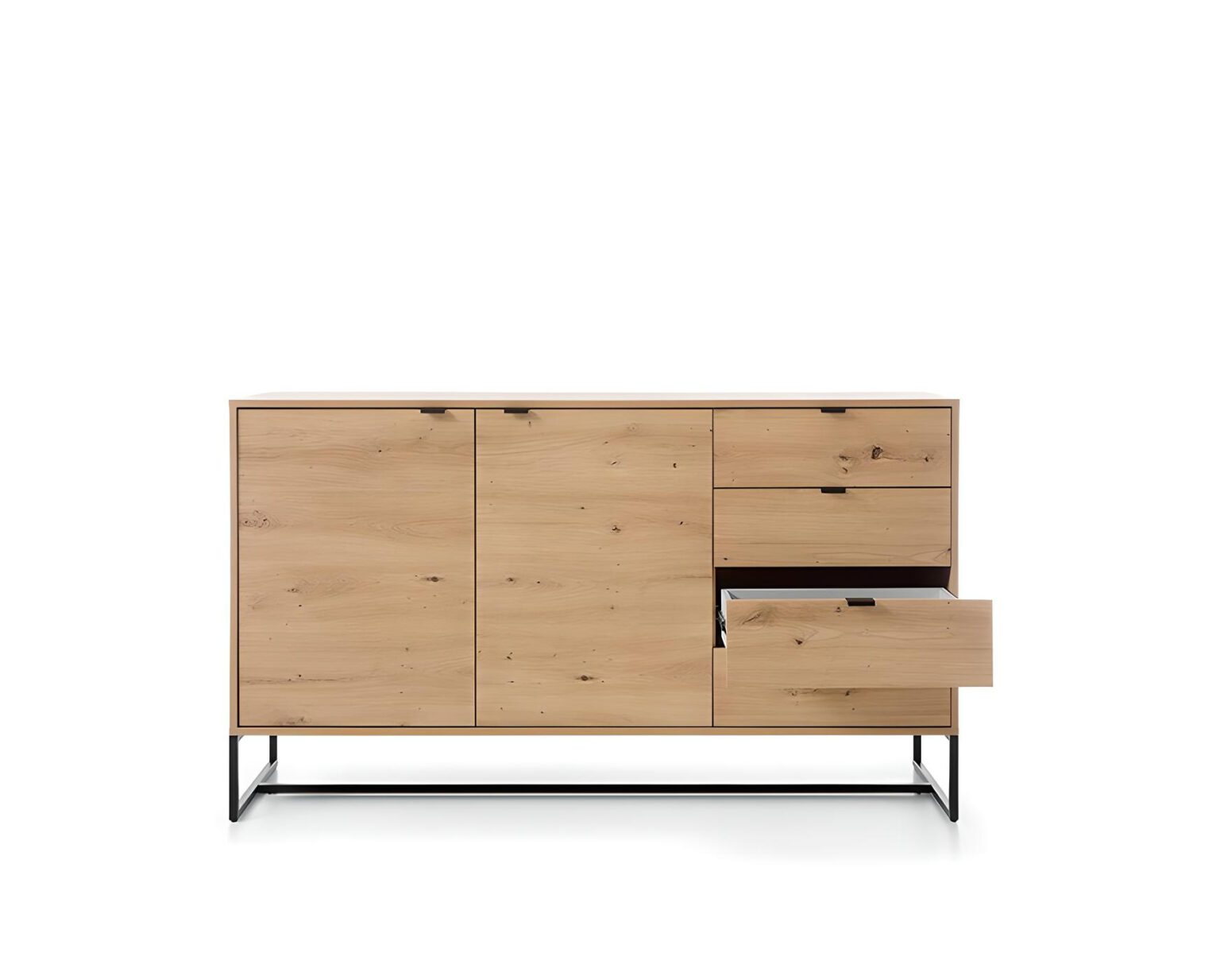 Buffet CELINE 2 portes tendance avec sa couleur chêne