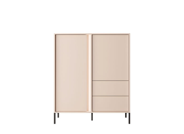 Buffet haut 2 portes 2 tiroirs 125 cm – LIXIA