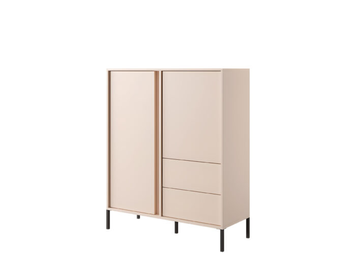 Buffet haut 2 portes 2 tiroirs 125 cm – LIXIA