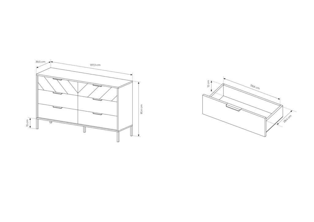 Croquis Commode VINI KAMAZZA