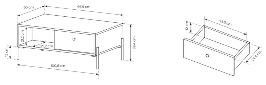 Croquis Table basse NAVDI