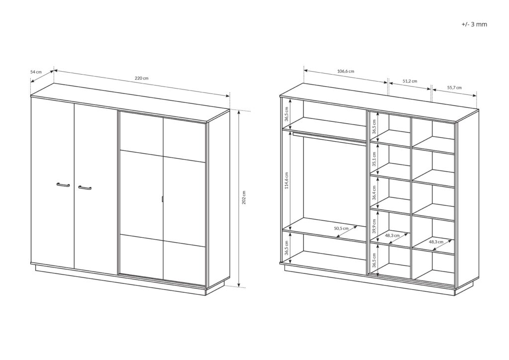 Croquis armoire NOE KAMAZZA