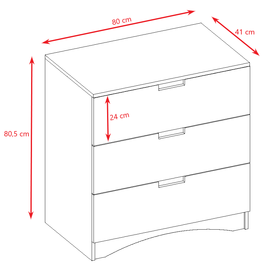 Croquis commode EMMA KAMAZZA