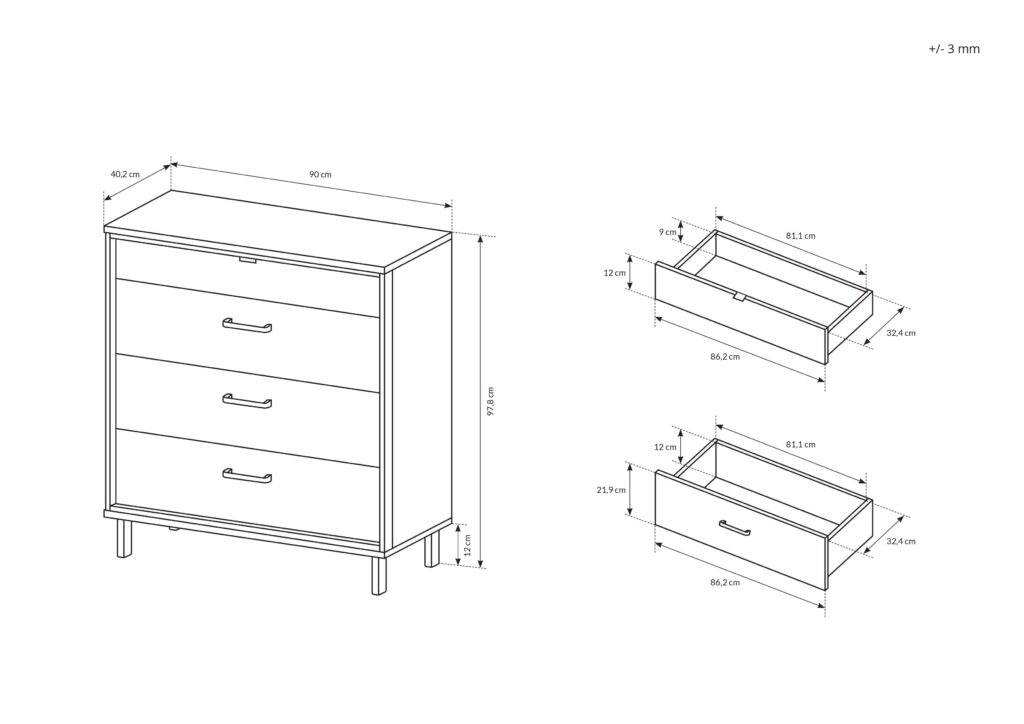 Croquis commode NOE KAMAZZA