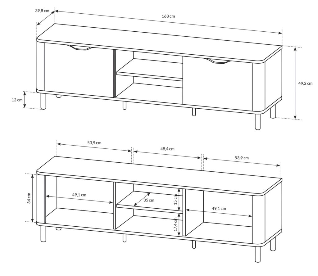 Croquis meuble télé RYO