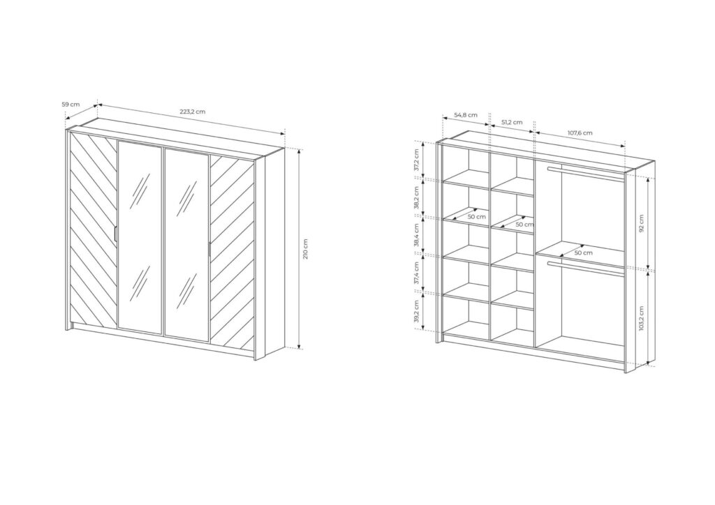 Schéma croquis Armoire VINI KAMAZAA