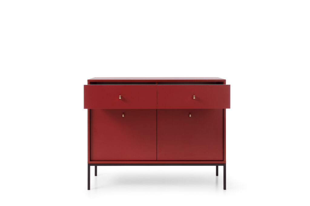Buffet 2 portes ROSALIA Tiroirs ouvert KAMAZAA
