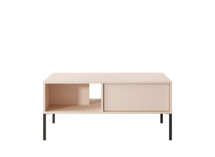 Table basse 2 tiroirs Beige – LIXIA