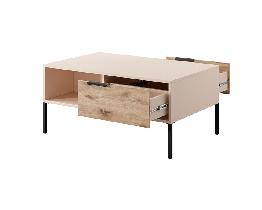 Table basse LIEF nombreux rangements KAMAZZA