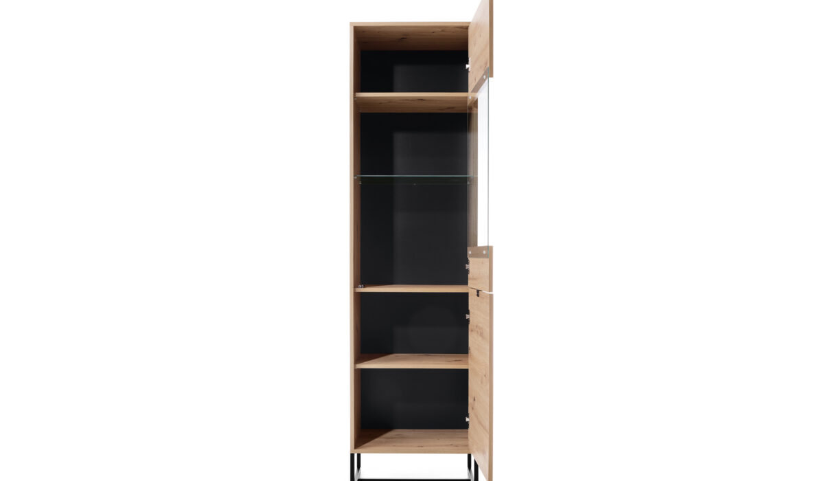 Vitrine CELINE 93 cm nombreux rangements KAMAZZA