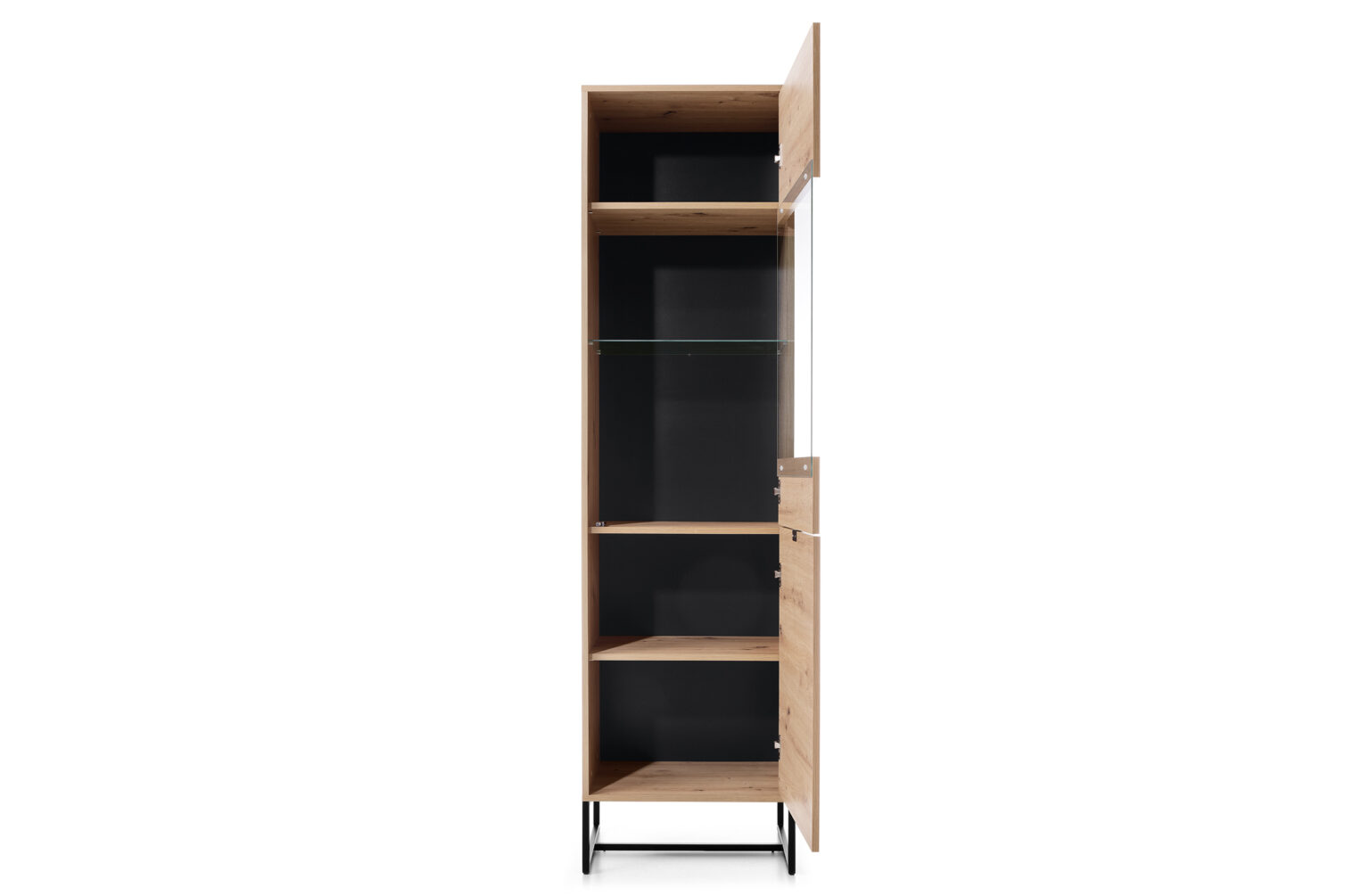 Vitrine CELINE 93 cm nombreux rangements KAMAZZA