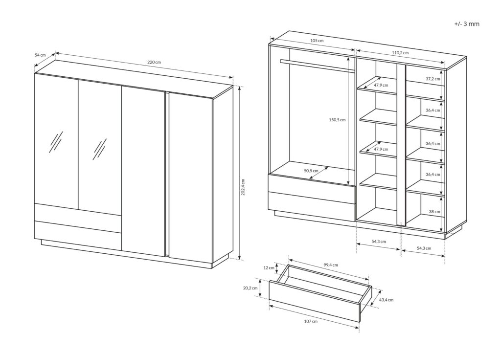 Croquis armoire BRYCE KAMAZZA