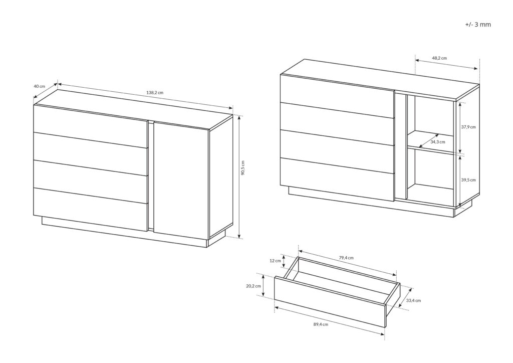 Croquis commode BRYCE KAMAZZA