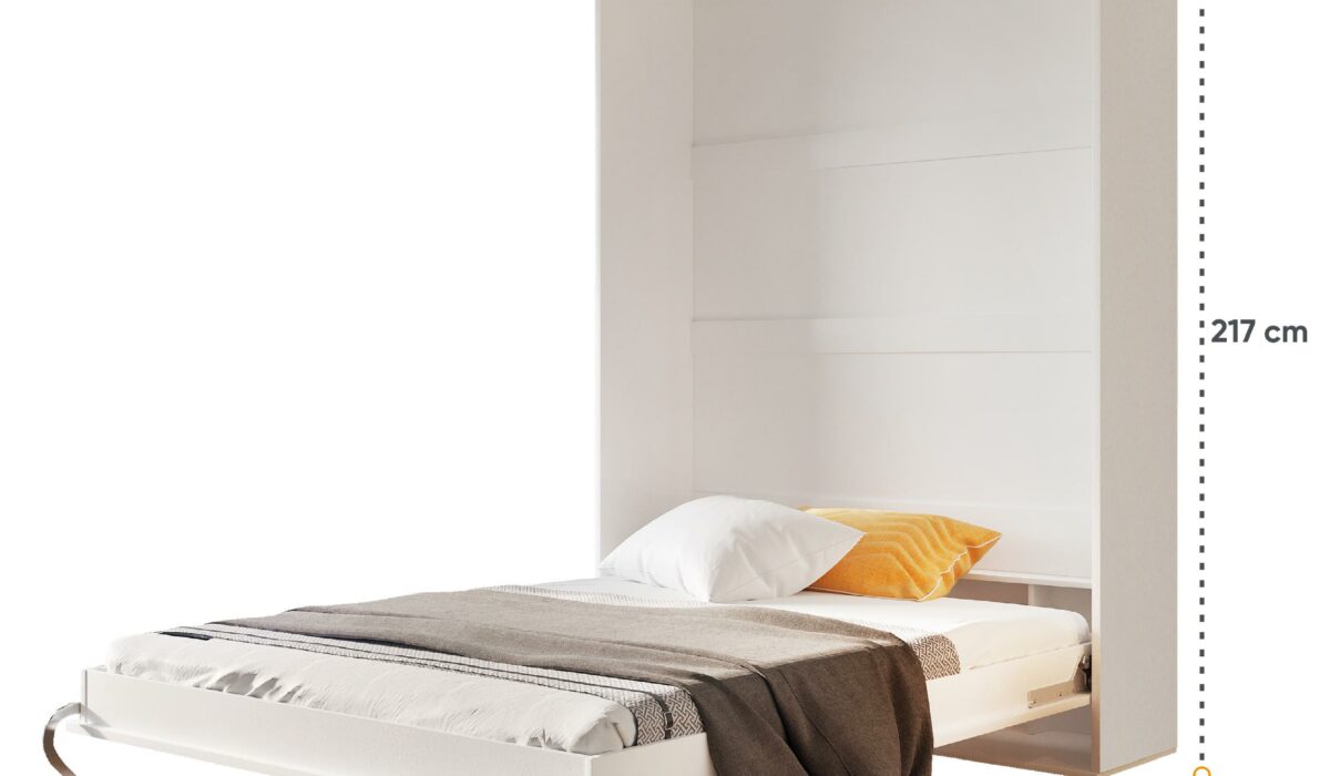 KAMAZZA Lit escamotable GAIN pour un gain d'espace quotidien blanc 1