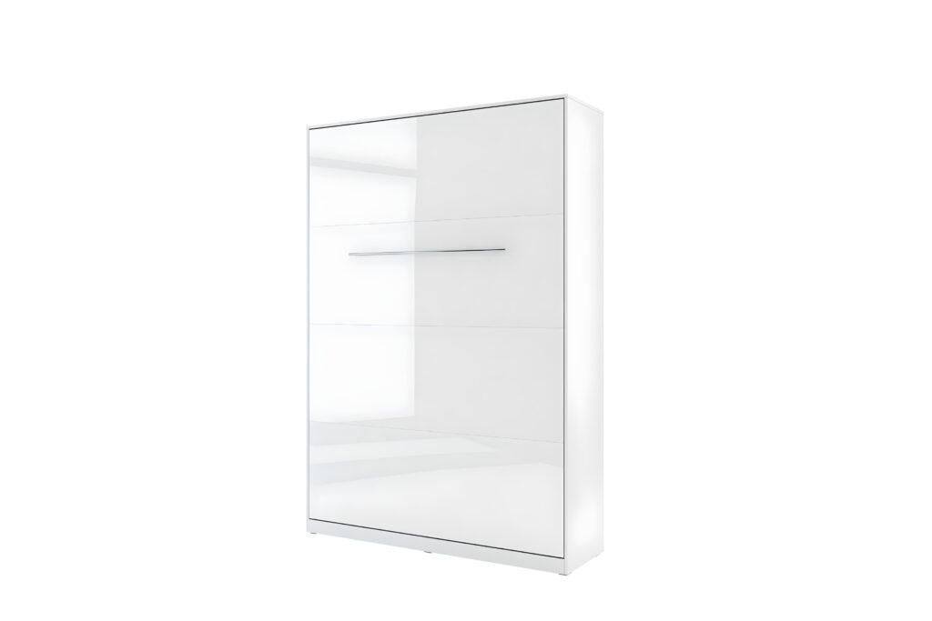Lit escamotable fermé GAIN blanc brillant KAMAZZA