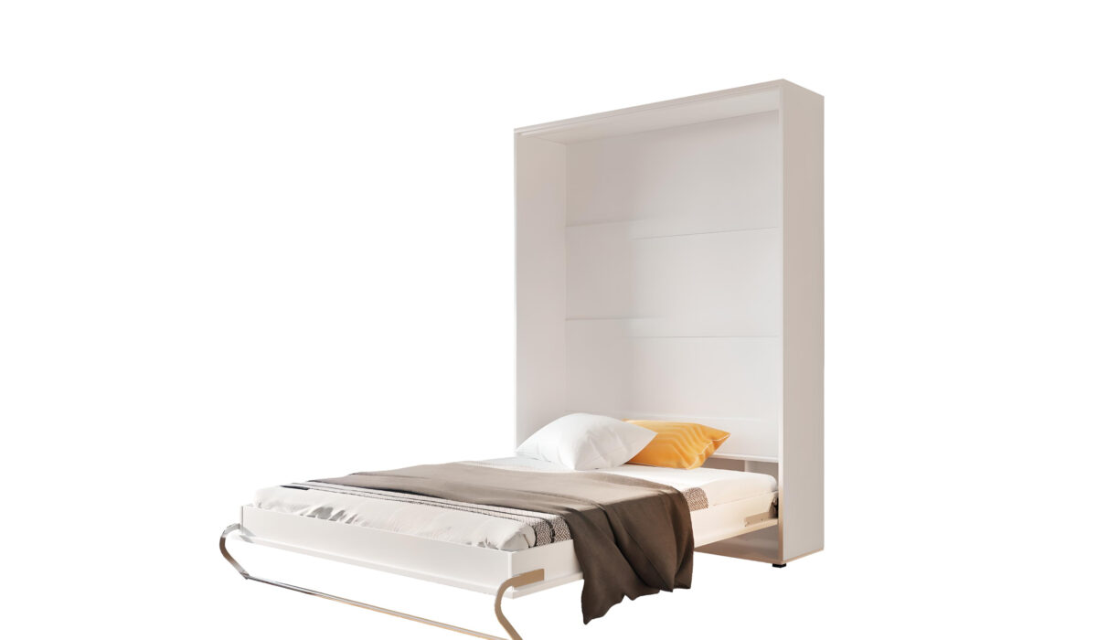 Lit escamotable vertical GAIN blanc mat