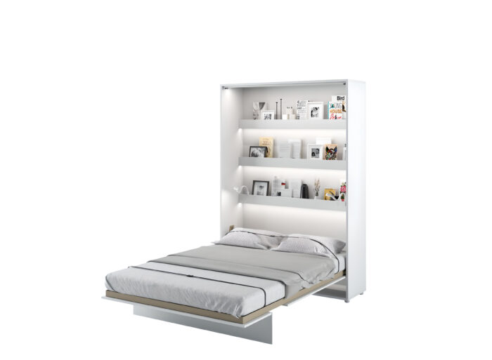 Lit escamotable vertical SMART un gain de place optimal blanc mat
