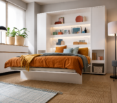 Chambre gain de place avec lit escamotable 2 personnes KAMAZZA