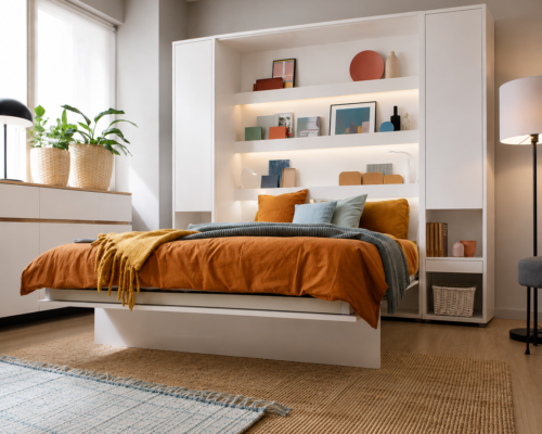 Chambre gain de place avec lit escamotable 2 personnes KAMAZZA