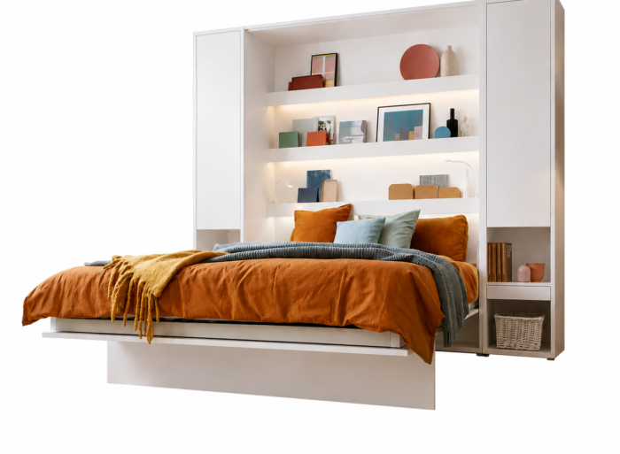 Lit escamotable SMART avec rangements KAMAZZA; Chambre gain de place