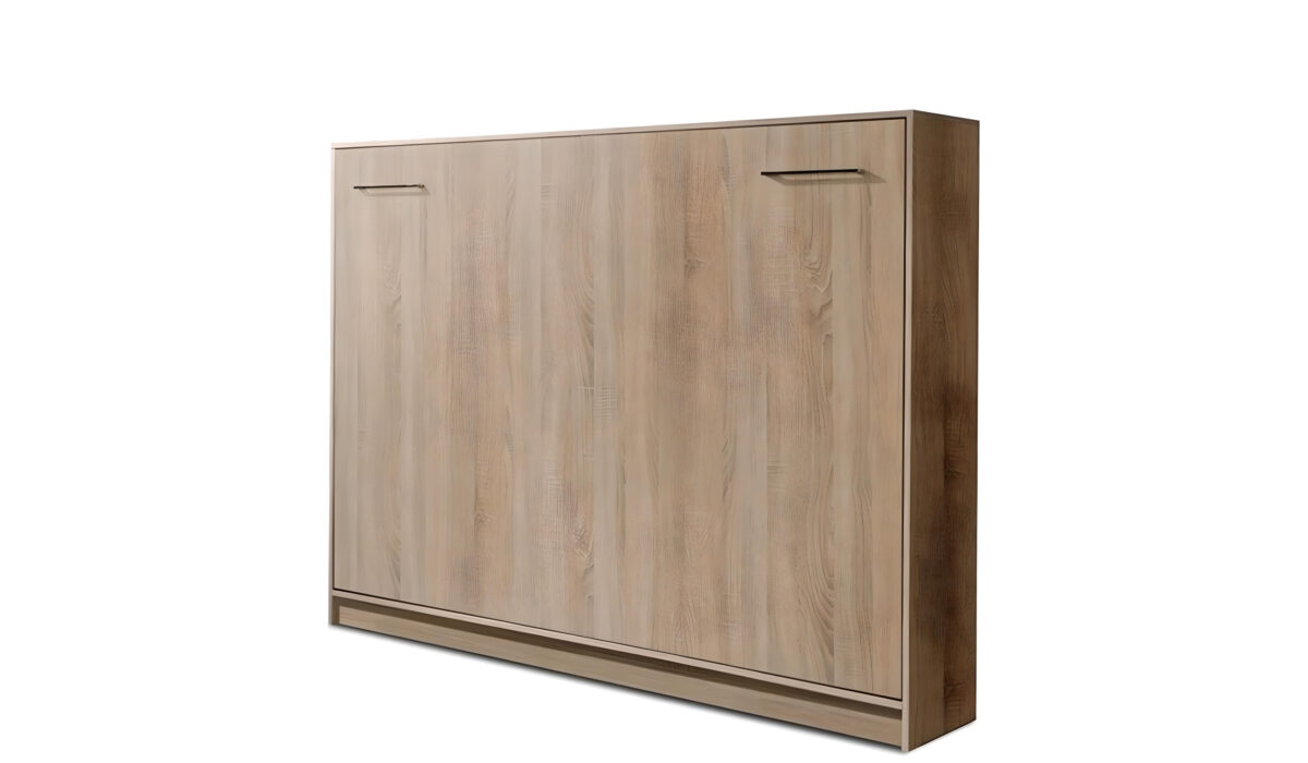 Lit escamotable horizontal 140 x 200 cm ZEN couleur bois-fotor-20240213122615