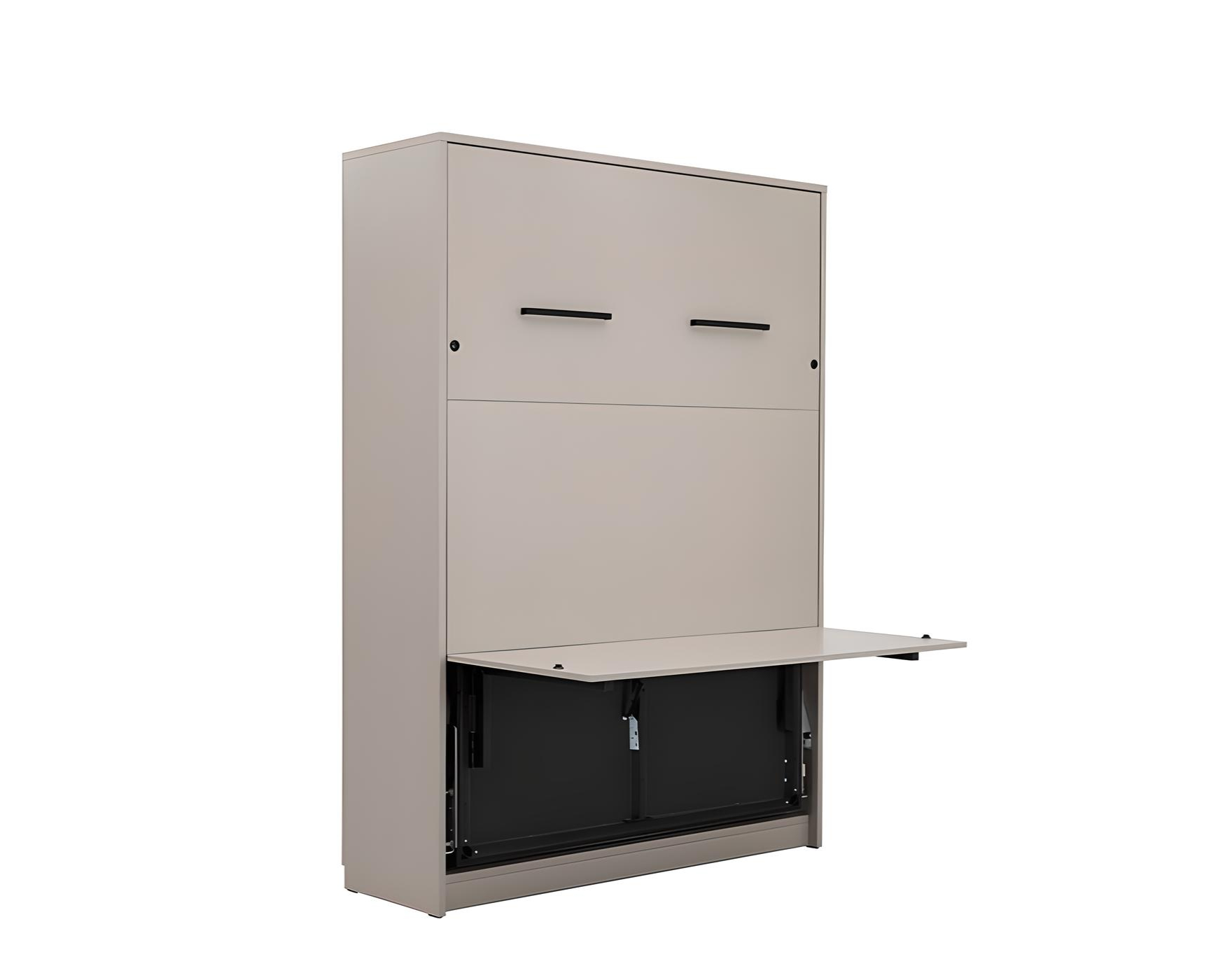 Lit escamotable avec bureau intégré LOLITA taupe KAMAZZA