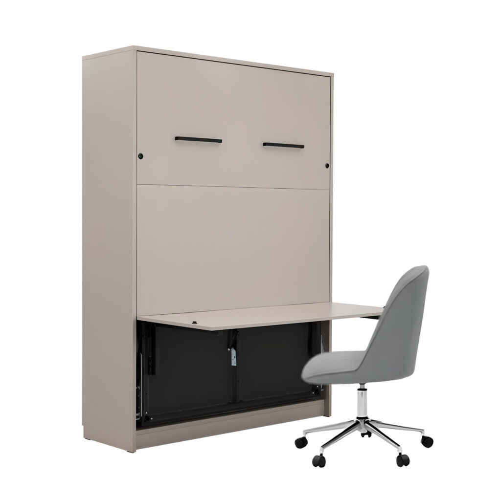 Lit bureau escamotable, lit escamotable bureau intégré; lit escamotable avec bureau intégré - LOLITA