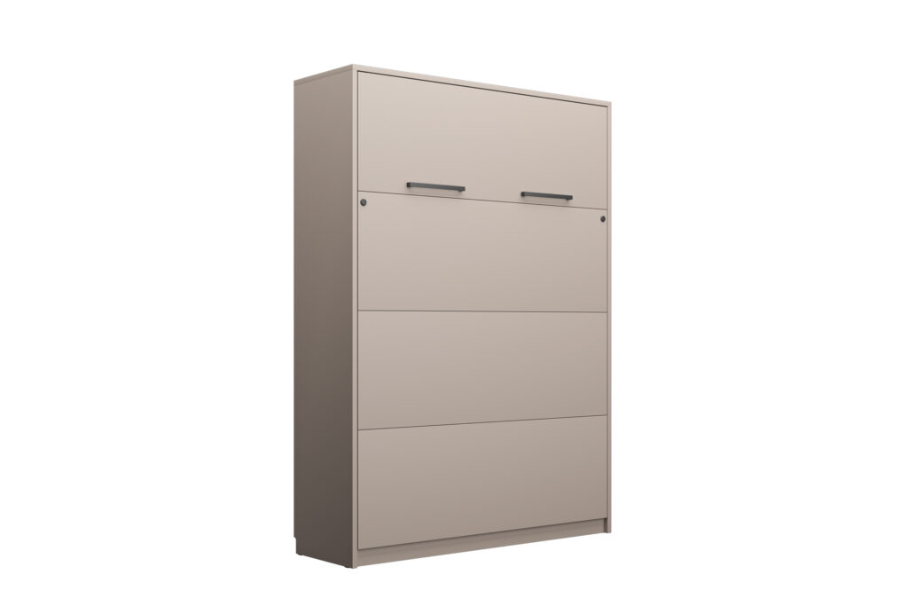 Lit escamotable vertical taupe