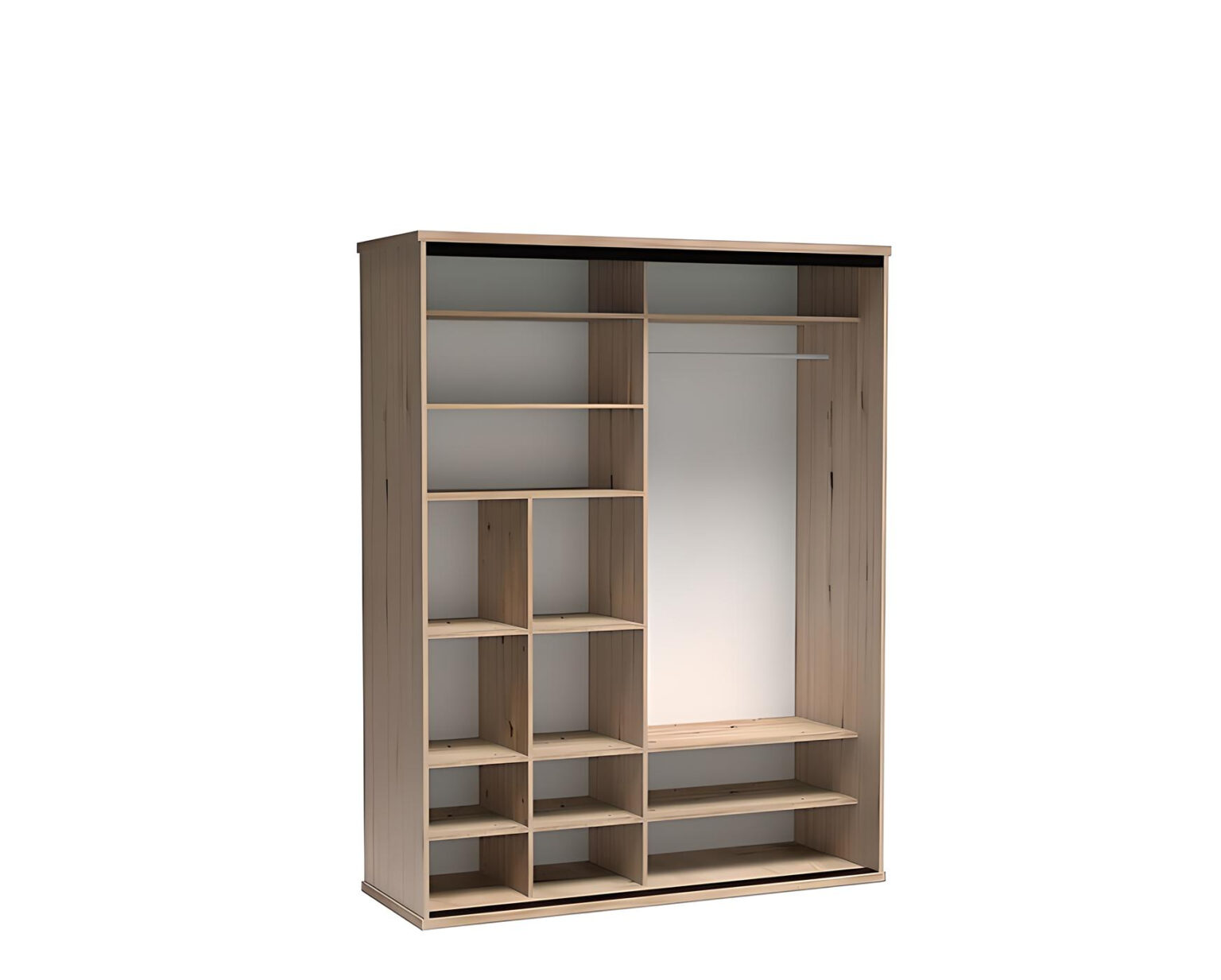 Armoire ZEBRA 180 cm fonctionnel avec ses nombreux rangements