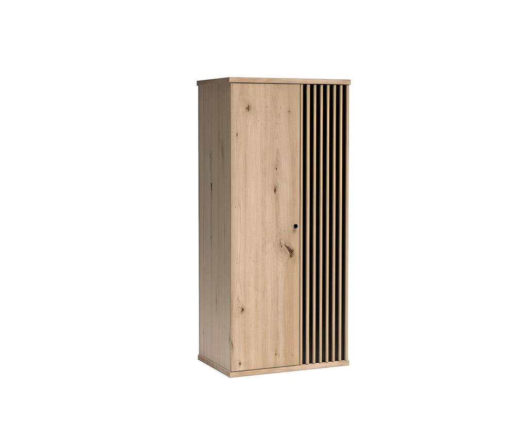 Armoire ZEBRA 90 cm Compacte chêne noir