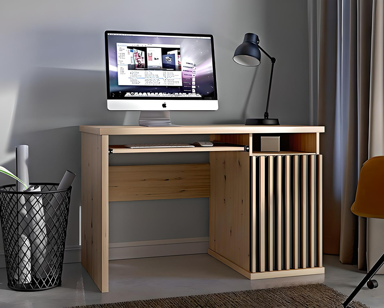 Bureau fonctionnel avec ses rangements