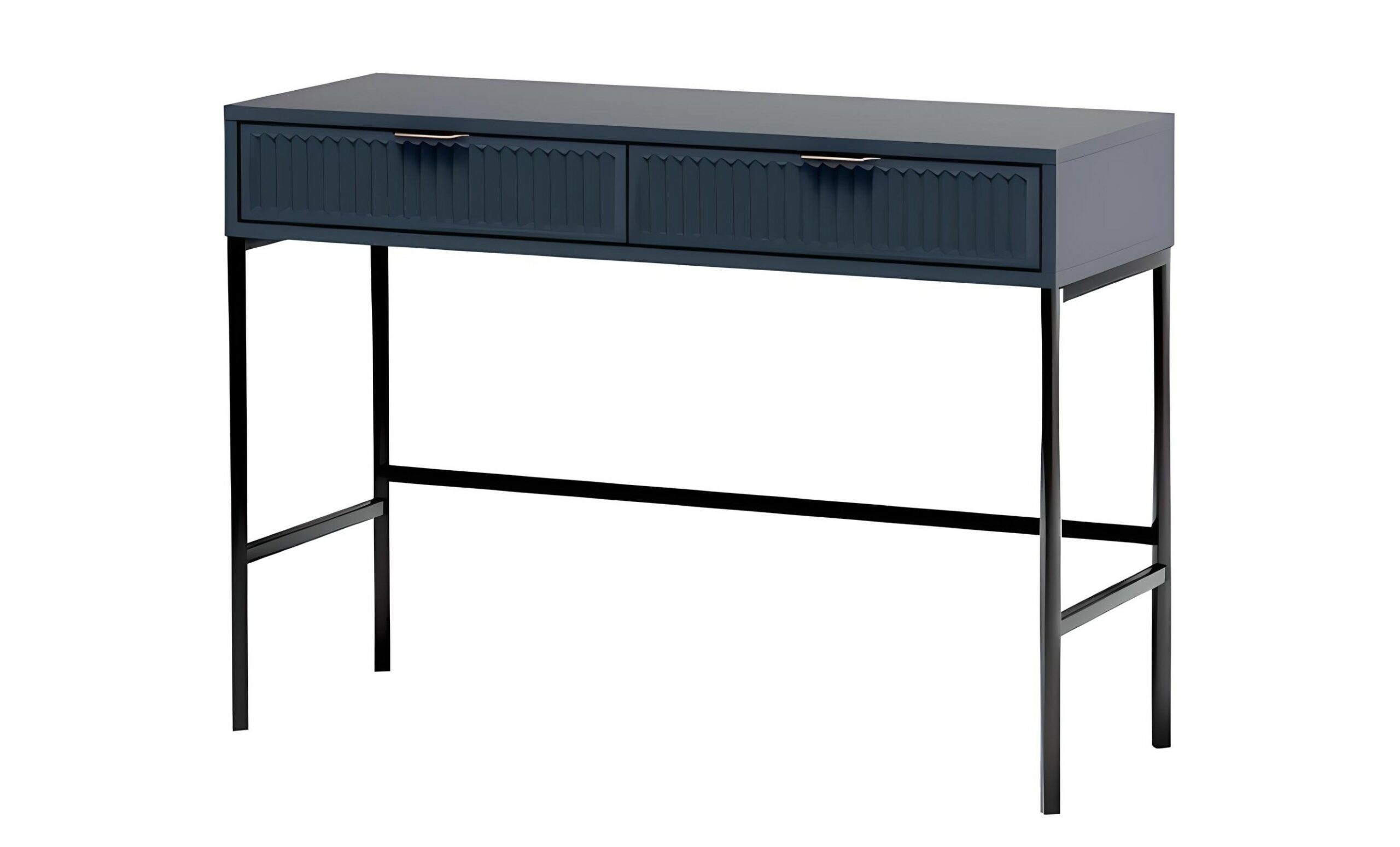 Console 2 tiroirs 110 cm - KELLY bleu tendance KAMAZZA