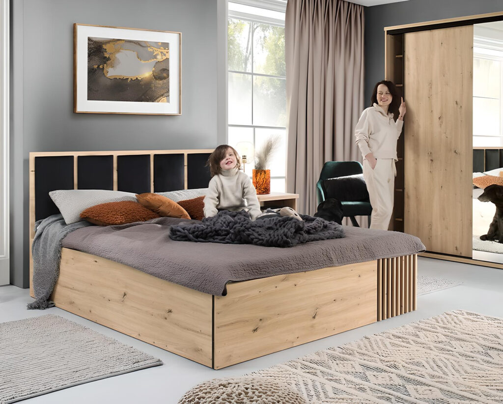 Visuel ambiance Lit coffre avec sommier relevable ZEBRA