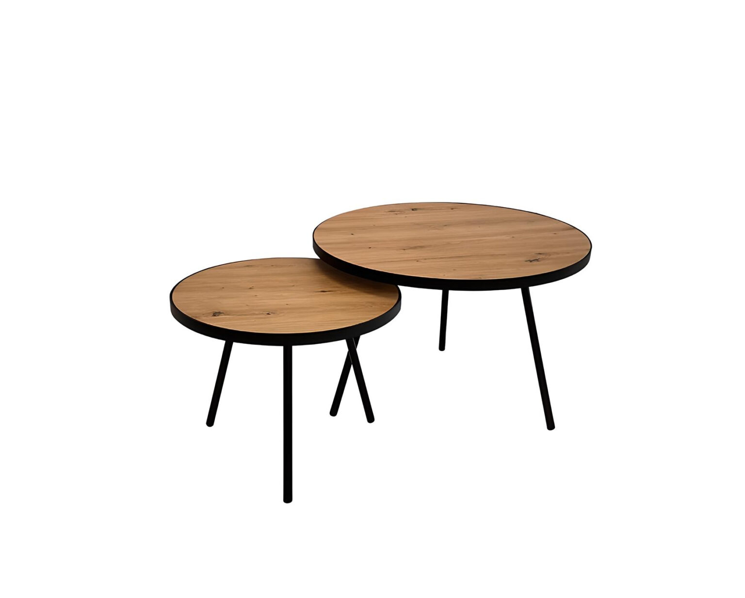 Tables Gigognes Rondes Elma Lot de 2