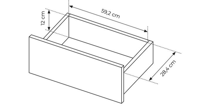 Dimensions intérieur table basse ROMANE