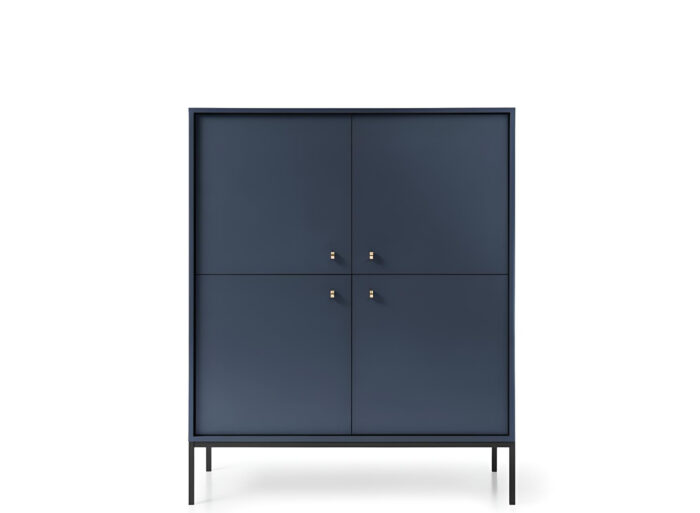 Buffet haut 4 portes pieds métal noir 104 cm – ROSALIA